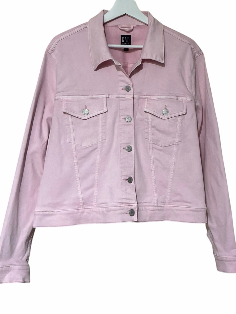 GAP Women's Light Pink Denim Jacket